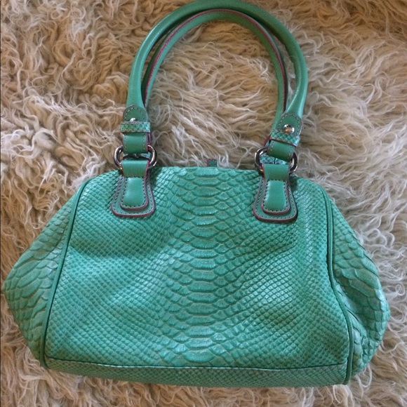 New-Gianfranco Sisti Python Leather Satchel - Picture 2 of 4